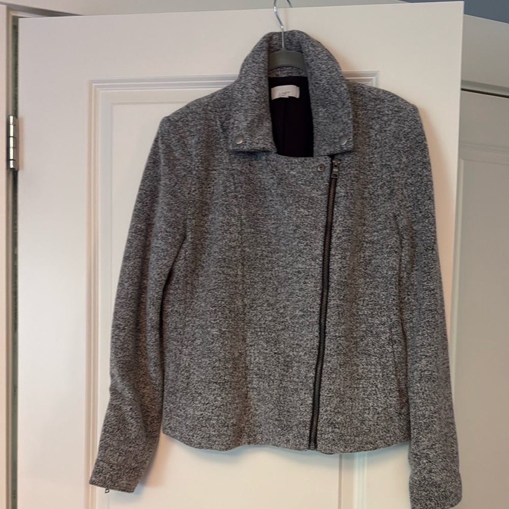 LOFT Heather Gray Women's Teddy Jacket